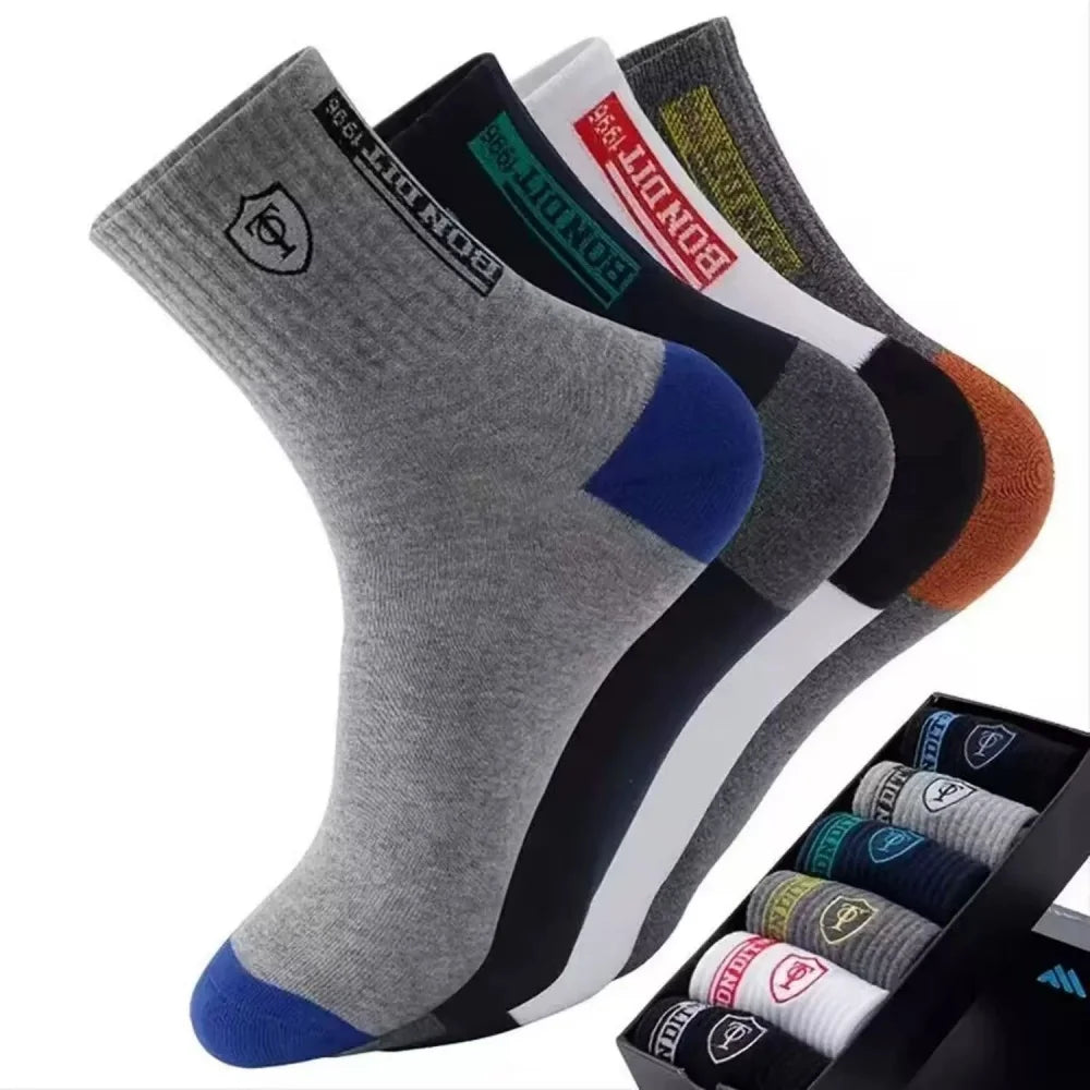 Men’s Cotton Sports Socks 10-Pack – Breathable & Odor Control