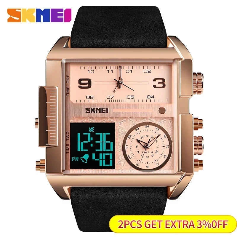 Men’s Digital Sport Watch Quartz Dual Display