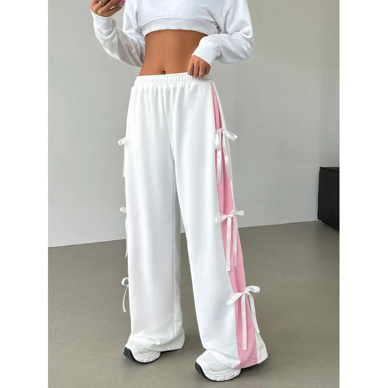 Women’s Mid-Rise Paisley Casual Skirt Pants With Pockets