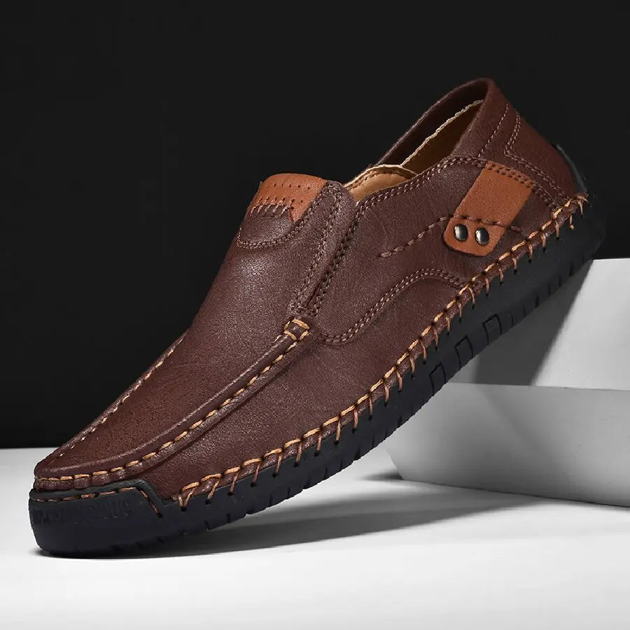 Men’s PU Leather Loafers Casual Slip-On Driving Shoes
