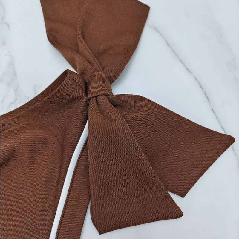 Women’s One-Shoulder Wide-Leg Jumpsuit With Bow